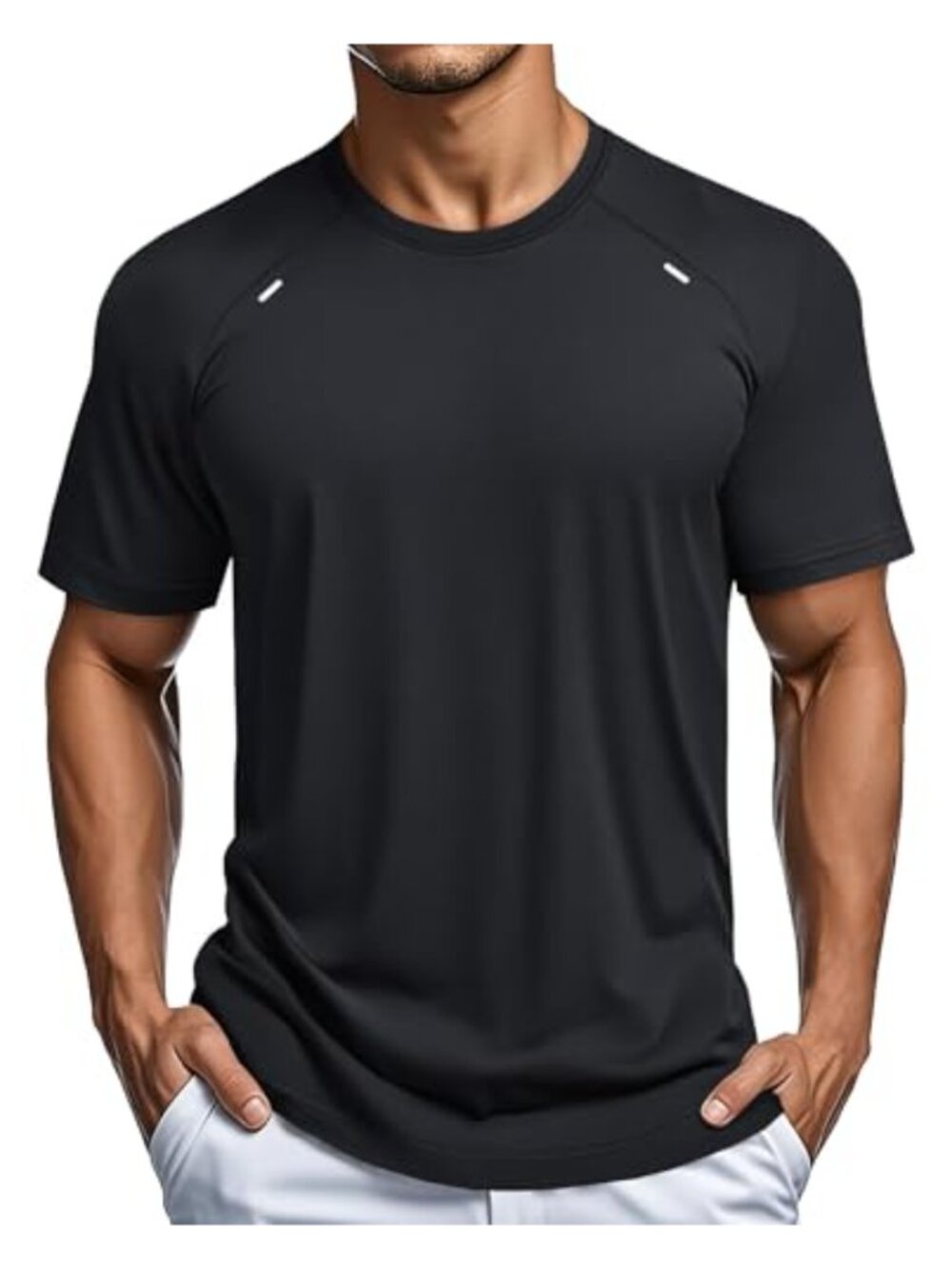 Men's Athletic Quick Dry Breathable Mesh Running Workout Tee